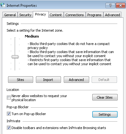NetSuite Browser Security Settings Internet Explorer