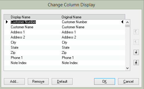 change columns Dynamics GP smartlist builder