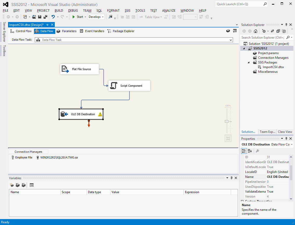 data flow SSIS