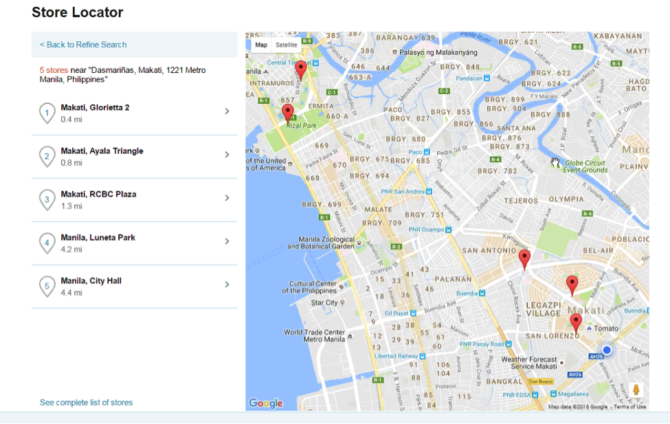 NetSuite Store Locator